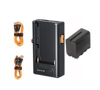 Chargeur Rapide for Batterie Au Lithium NP-F960/970, Compatible avec Sokani, Godox, Éclairages Vidéo, Appareils Photo Reflex Numériques Et Moniteurs NP-F(F970 add Charger)