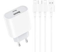 Chargeur Rapide for iPhone - 20W USB C Prise avec 2M Câble Compatible for iPhone 14 13 12 11 Pro Max Plus Mini XS XR X SE 8 7 6S 5S USBC Secteur Mural Adaptateur Alimentation Type C Tête Piarhlie