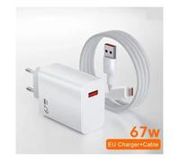 Chargeur Rapide GaN 67W USB-C - Chargeur Secteur Type-C 6A Ultra Rapide pour Smartphone