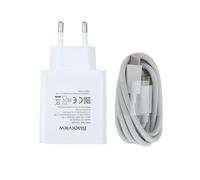 Chargeur Rapide GaN d'origine Compatible avec Blackview BV8900 Adaptateur de Voyage à Prise UE 33 W avec câble USB Type-C Ligne de données