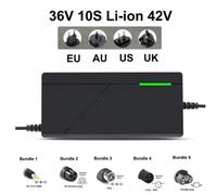 Chargeur rapide intelligent de batterie, 36V, 48V, 52V, 60V, 72V, pipeline 3A 5A 10S 13S 16S 20S Eddie ion 42V 54.6V 58.8V 67.2V 84V pipeline 3A 5A-2A Bundle 1-42V 10S charger