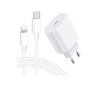 Chargeur Rapide iPhone 11 / 11 Pro / 11 Pro / MAX XS XS MAX XR X 8 8 Plus - 20W + Câble 1 mètre USB C Lightning -