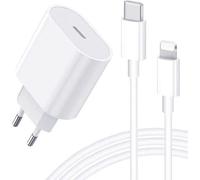 Chargeur Rapide Iphone 11 / 11 Pro / 11 Pro / Max Xs Xs Max Xr X 8 8 Plus - 20w + Câble 1 Mètre Usb C Lightning - Straße Tech ®