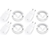Chargeur Rapide iPhone 11 12 13 14,4Pack [Certifié Apple MFi ] Chargeur de Adaptateur avec 2M USB-C de données Lightning Cordon de Charge Compatible avec iPhone 14 13 12 11 Pro Max XS XR X (Lot de 2)