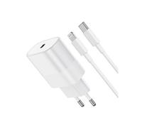 Chargeur Rapide iPhone 12 - 12 MINI - 12 PRO -12 PRO MAX - 25W + Câble 1 mètre USB C Lightning -