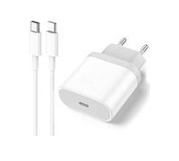 Chargeur Rapide iPhone 13 - 13 MINI - 13 PRO - 13 PRO MAX - 20W + Câble 1 mètre USB C Lightning -