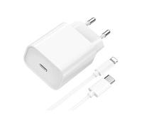 Chargeur Rapide iPhone 13 - 13 MINI - 13 PRO - 13 PRO MAX - 25W + Câble 1 mètre USB C Lightning -