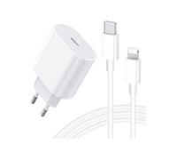 Chargeur Rapide iPhone 14 - 14 PLUS - 14 PRO - 14 PRO MAX - 25W + Câble 1 mètre USB C Lightning -