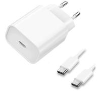Chargeur Rapide iPhone 15 - iPhone 15 MINI - iPhone 15 PRO - iPhone 15 PRO MAX - 25W + Câble 1 mètre USB C USB type C- Straße Tech