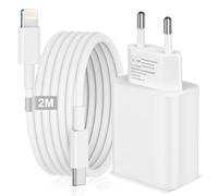 Chargeur Rapide iPhone, 30W Chargeur i-Phone 14 13 12 11 USB C Prise PD Secteur Adaptateur Alimentation Chargeur avec Cable Lighting 2M pour iPhone 14/14 Pro/14 Pro Max/13/13 Mini/12/SE/11/XR/XS Max