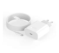 Chargeur Rapide iPhone, 30W USB C Adaptateur Secteur Prise avec Câble de Type-C vers C 2M, Certifié Apple MFi Chargeur Bloc Compatible avec iPhone 17/16/16 Plus/16 Pro/16 Pro Max/15/iPad Air/AirPods