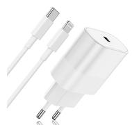 Chargeur Rapide iPhone【Apple Certifié】 20W USB C Adaptateur Secteur et 2M Lightning Apple Original Cable pour iPhone 14/14 Plus/14 Pro/14 Pro Max/13/12/11/SE/X/XS/XR