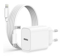 Chargeur Rapide iPhone USB C 20W avec 2M Câble[Certifié Apple MFi],Chargeur USB C Prise Adaptateur pour iPhone 14/14 Pro/14 Pro Max/13/13 Mini/13 Pro/13 Pro Max/12/11/SE/XS