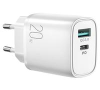 Chargeur Rapide Joyroom USB A - C 20W Blanc