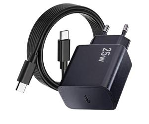 Chargeur Rapide + Long Câble pour TCL .. USB-C 25W PD QC AFC® | Pour 60 R NxtPaper 70 Pro 60 Ultra 60 SE 50 5041 501 505, K70 , OneTouch 4043 404 2S, 40 406