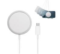 Chargeur Rapide Magnétique 15W acce2s® pour Apple iPhone 18 Pro Max 17 Pro Max 17 Air 18 Pro 17e D .. MagSafe® et PixelSnap® - Blanc