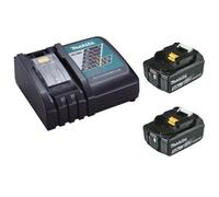 Makita Power Source Kit Li 18,0V 5Ah avec chargeur et 2 batteries - 197570-9