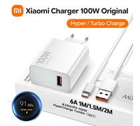 Chargeur rapide original Xiaomi 100W, adaptateur de charge turbo, câble type C, Xiaomi 17 Pro Max 17T 17 Poco X8 Pro F8 Ultra K100 Pro Max