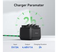 Chargeur rapide portable AMAGISN pour Insta360