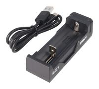 Chargeur rapide pour batterie Li-ion 3,6 - 3,7 Volt, charge aussi les 20700, 21700 protégés avec surlongueur jusqu'à 75mm