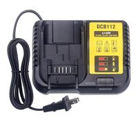 Chargeur Rapide Pour Batteries 12V-20V DCB112 Compatible Avec Dewalt MAX Batteries Lithium-ion DCB184 DCB200 DCB182 DCB180 DCB181 DCB112 DCB201(US PLUG)