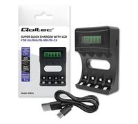 Chargeur rapide pour batteries Ni-MH AA & AAA - Chargeur de batterie intellig...