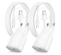 Chargeur Rapide pour iPhone 14 13 12 11, Lot de 2 PD 3.0 Prise USB C | avec 2M Cable Lightning for iPhone 14/14Pro/13/13 Mini/13 Pro/13Pro Max/12/12Pro/12 Pro Max/11/11 Pro/ 11 ProMax