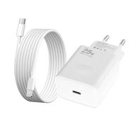 Chargeur Rapide pour iPhone 14/14 Plus/14 Pro/14 Pro Max/13 12 11 /SE/X/XS/XR/iPad, [Apple MFi Certifié] 25W Type C Prise Adaptateur et 1,5M Lightning Cable Mural Secteur Alimentation Fast Charger