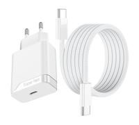 Chargeur Rapide pour iPhone 15 16 16e Pro Max/Plus, IPad Air, IPad Pro, 25W Prise Secteur Type C pour A pple, Bloc Charger Adaptateur AVCE USB-C Cable 1.5 m