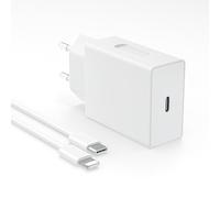 Chargeur Rapide pour iPhone, USB C Prise Secteur, Compatible for iPhone 14/13/12/11 Pro/Pro Max/Plus/XS Max/XS/X/XR//SE/iPad et Autres, Secteur Mural Adaptateur Alimentation avec 2M Câble