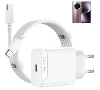Chargeur Rapide pour Séries Honor Magic 7 6 200 Lite/Pro/Smart Adaptateur Secteur avec câble de Recharge USB C