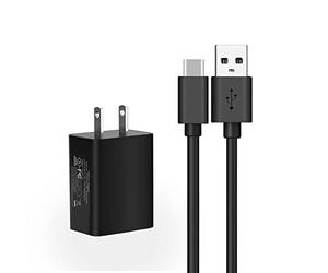 Chargeur rapide pour téléphone Samsung Galaxy A32 A42 A52 5G A12 A13 USB C Quick Charge 3.0 Chargeur mural Adaptateur AC Cordon de charge - Certifié UL