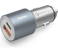 Chargeur rapide pour voiture, 1x USB-C PD, 1x USB-A QC, 38 W, métal (0012512
