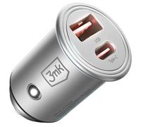 Chargeur Rapide pour Voiture, 2 Ports - PD QC PPS USB-C USB-A - 3mk Hyper Car Charger 30W (A)