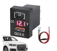 Chargeur rapide pour voiture, chargeur de voiture à charge rapide - PD3.0 + QC3.0 Adaptateur de chargeur de voiture super rapide | Adaptateur USB DC 12-24 V pour voiture, chargeurs de voiture de