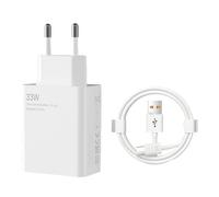 Chargeur Rapide pour Xiaomi 33 W avec câble USB C de 2 m, Adaptateur Chargeur Rapide pour Xiaomi 17 15 14 13 12 11 Lite/Mi 15 14 11i/10T Lite/Mi 10T Pro/Mi 10T/Redmi Note 13 5G 12S 11 11S 10 Pro etc