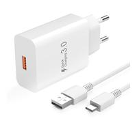 Chargeur Rapide pour Xiaomi Redmi Note 15/15T/15 Pro/15C/14C/14T/14/13/13C | Prise Charge Rapide avec 1,5M Câble USB C pour 12/12 Pro 5G/11s/11/A3/10/9/Poco M8/M6/M3/Poco C65/Poco X6