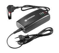 Chargeur rapide QC40 de Gardena : accessoires pour appareils sur batteries 40 V de Gardena comme BLi-40/100 ou BLi-40/160, indicateur d'état de la batterie par LED (9845-20)