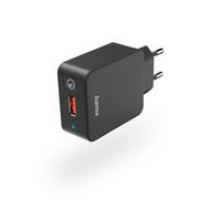 Hama Chargeur Rapide USB-A (Chargeur Secteur Quick Charge 3.0 19.5 W, certifié Qualcomm® Quick Charge™ 3.0, Chargeur Mural pour Samsung Galaxy S21/S20/S10/S10E/S9/Note 10 LG Huawei Xiaomi) Noir