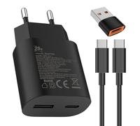 Chargeur Rapide S25 pro15 16 câble de Charge 25W USB pour: iphone16 15 / Pro Max/Plus Samsung Galaxy s25 S24 S23 s22 s21 S20 S20 A56 A55 A54de Téléphone Portable Prise de Charge Adaptateur de Charge