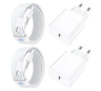 Chargeur Rapide Samsung 45W, 2 Pack Chargeur USB C avec Câble de Charge de 2M, Chargeur Ultra Rapide pour Samsung Galaxy S24 Ultra/S24/S23/S22/S21/S20/S10/S9/S8/A55/A54, Prise Secteur USB C Adapteur