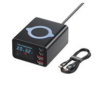 Chargeur Rapide sans Fil 110W Type C, Écran LCD, Station De Charge USB 5 en 1 for Ordinateur Portable(with 100w 1m Cable)