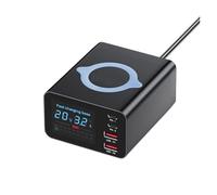 Chargeur Rapide sans Fil 110W Type C, Écran LCD, Station De Charge USB 5 en 1 for Ordinateur Portable(No Cable)