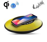 Chargeur Rapide Sans Fil Horloge Enceinte Bluetooth Nfc Sans Contact Jaune - YONIS