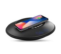 Chargeur Rapide Sans Fil Horloge Enceinte Bluetooth Nfc Sans Contact Noir YONIS