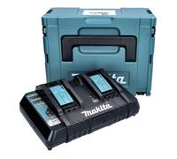 Makita DC18RD ZJ Doppel Chargeur rapide sans fil + Coffret Makpac 3 + Insert correspondant