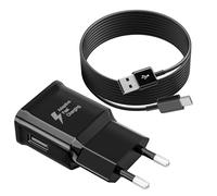 Chargeur Rapide Secteur USB Type C pour Samsung Galaxy A15 A14 A13 A05s A71 A55 A35 A34 A33 A25 A23 A53 S10 S10e S9 S8 S20 S21 M14 M34 Telephone, Chargeur pour Samsung Charge Rapide avec Câble 2M