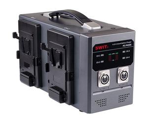 Chargeur rapide simultané SWIT PC-P430S 4 canaux x 3 A avec sortie CC 2 XLR, montage en V