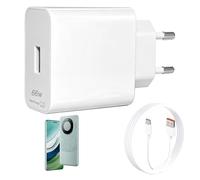 Chargeur Rapide Supercharge 66 W pour Ho-nor & Hua-wei Chargeur USB C avec câble USB C 2 m 6 A pour Ho-nor Magic 6 Pro 6 Lite/Ho-nor 200, 400 Pro/Mate 60, 40, 30, P60, P40