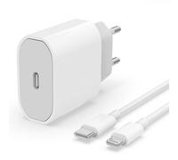 Chargeur Rapide Usb C 20w Avec Câble Usb C Vers Lightning 1m Certifié Mfi Pour Iphone 14/14 Pro/14 Pro Max/14 Plus/13/12/11/Se/Xs/8/Ipad, Usbc Prise Secteur Type C Mural Alimentation Adaptateur